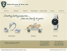 Tablet Screenshot of greenanjewelers.com